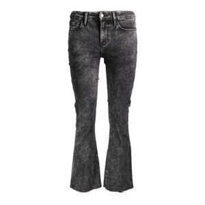 Frame Acid Wash Rockstar Wash Le Crop Mini Boot Raw Hem High Rise Sz 29